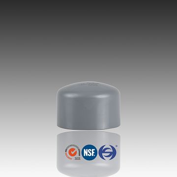 Light Gray Color CPVC End Cap For Pipe Using