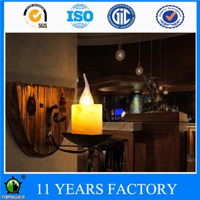Industrial Retro Rustic Loft Decorative Candel Wall Lighting With Metal Holder