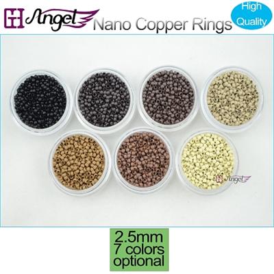 Nano Silicone Copper Rings/Beads/Links For Nano Hair Extensions