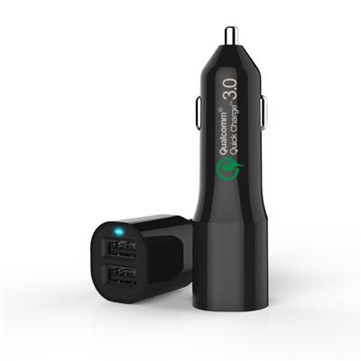 2 Ports USB Quick Charge 3.0 Car Charger