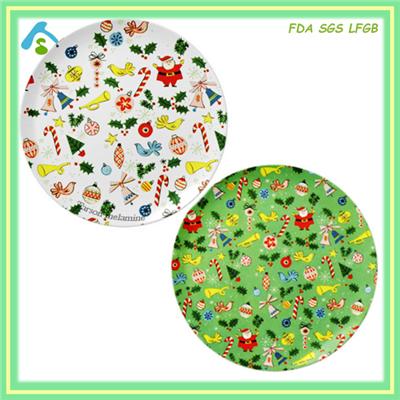 Cheap Plastic Christmas Party Plate