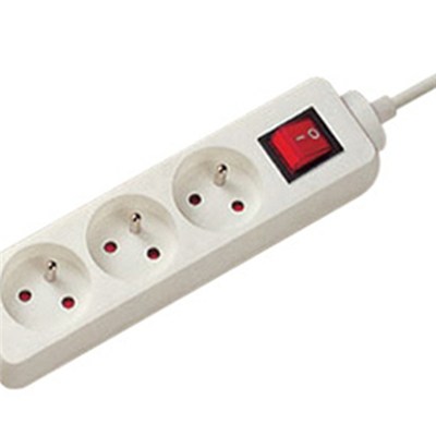 EUROPE POWER BOARD 3WAY SOCKET WITH USB CONNECTORS