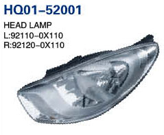 I10 2011 Auto Lamp, Headlight, Tail Lamp, Back Lamp, Rear Lamp, Fog Lamp, Fog Lamp Cover (92102-0X120, 92101-0X120, 92402-0X110, 92401-0X110, 92202-0X100, 92201-0X100)