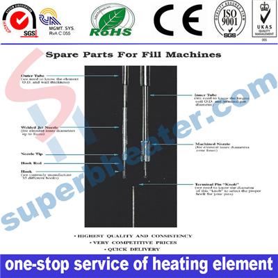 Spare Parts For Oakley Type Tubular Heater Heating Tube Fill Filling Machines