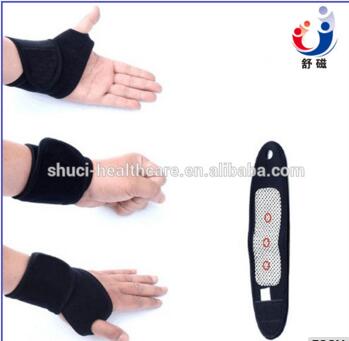Self-heating wrist brace tourmaline wrist pad