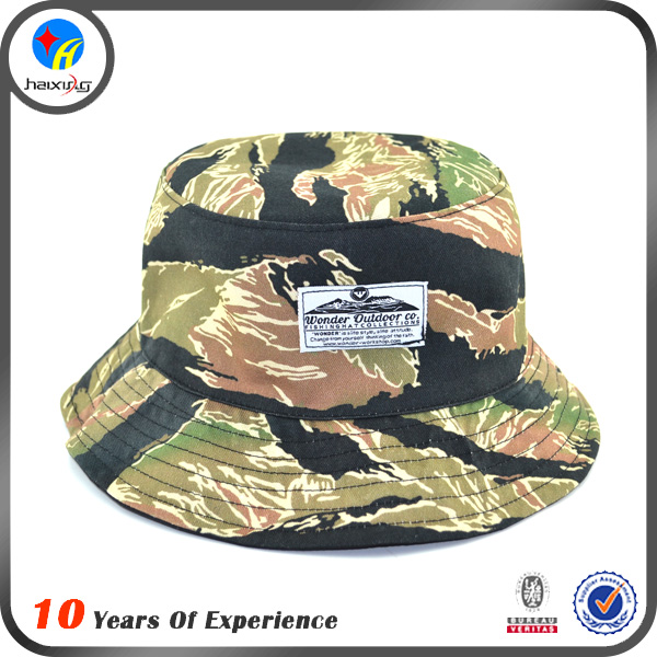 Wholesale Promotional Sublimation Custom Camo Bucket Hat 