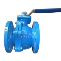 DIN3230 API598 flange type cast iron 2pcs ball valve