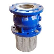 cast iron flange type foot valve with filter