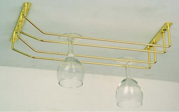 goblet hanging rack w/tow rows