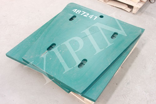 Guard plates and side plates for  jaw crushers of  Metso, Sandvik, Terex, Sanme, Kleemann, Kue Ken, etc.