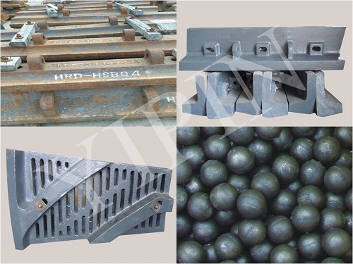 High manganese steel casted wear-resistant accessories of the semi-automatic ball mill