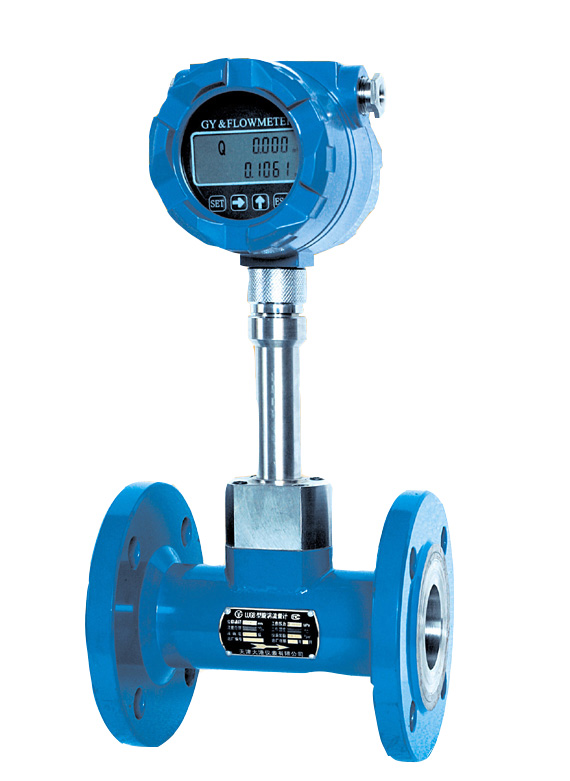 Vortex flowmeter/Integration/With liquid crystal display/With 4-20mA signal output/Metering liquid/Flange connection/304 Full stainless steel material