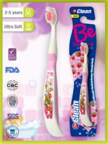 Kid Toothbrush With Cartoon Character Printing On The Handle