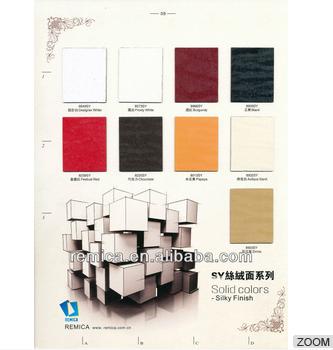Solid Color Silky Finish (SY) HPL Compact Grade Laminate