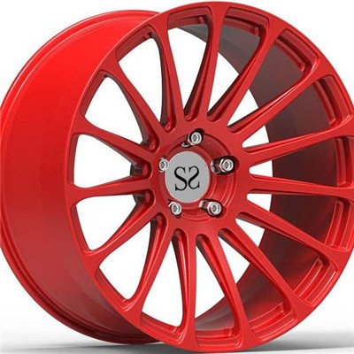 Red Forged Magnesium Wheel