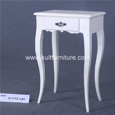 Simple Style White Night Table With One Drawer,Mutilple Colors