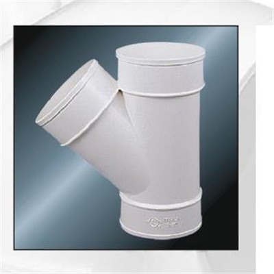 HIGH QUALITY DIN DRAINAGE UPVC Y-TEE WITH GREY COLOR