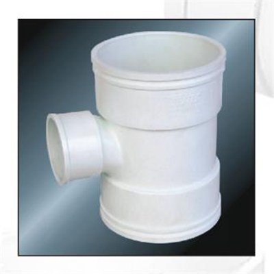 HIGH QUALITY DIN DRAINAGE UPVC REDUCING TEE WITH GREY COLOR