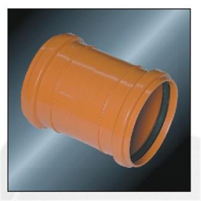 HIGH QUALITY BS5255/4514 DRAINAGE UPVC SOCKET WITH RUBBER(SPIGOT) WITH GREY COLOR