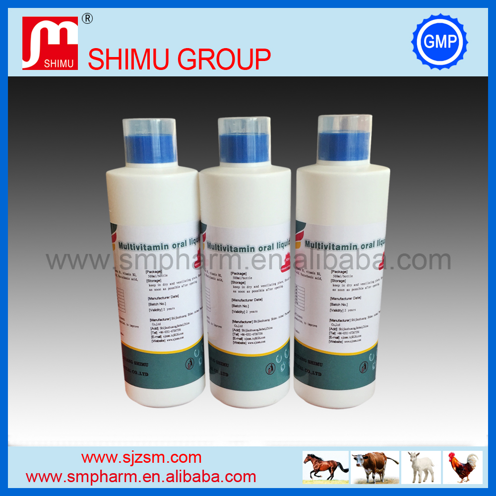 Multivitamin oral liquid for animal premix and feed additives for poultry