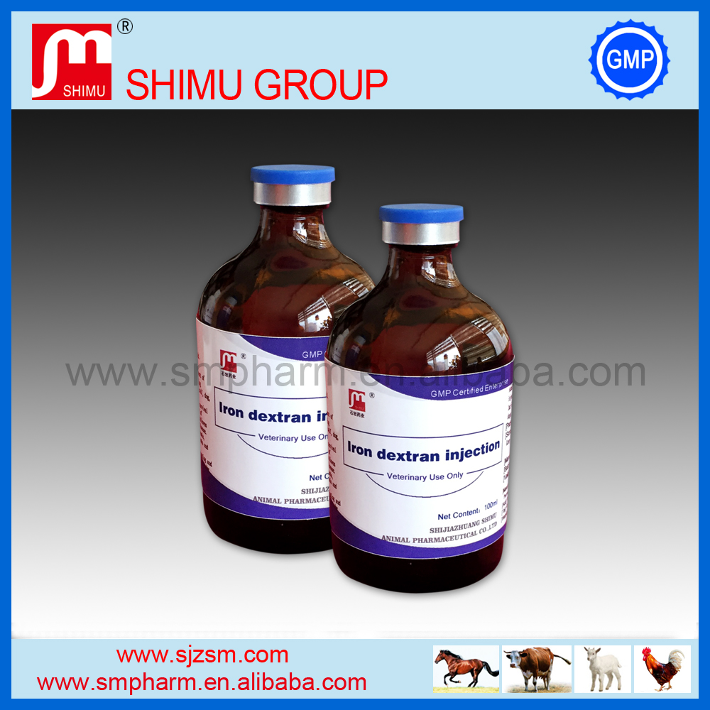 weight gain 10% Iron Dextran injection anti-anemia medicine for cattle