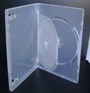 14mm 双碟带夹透明DVD盒