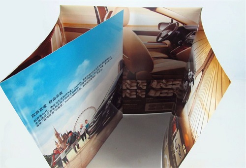Tri-fold brochure printing Z-fold brochure printing Folding brochure in China