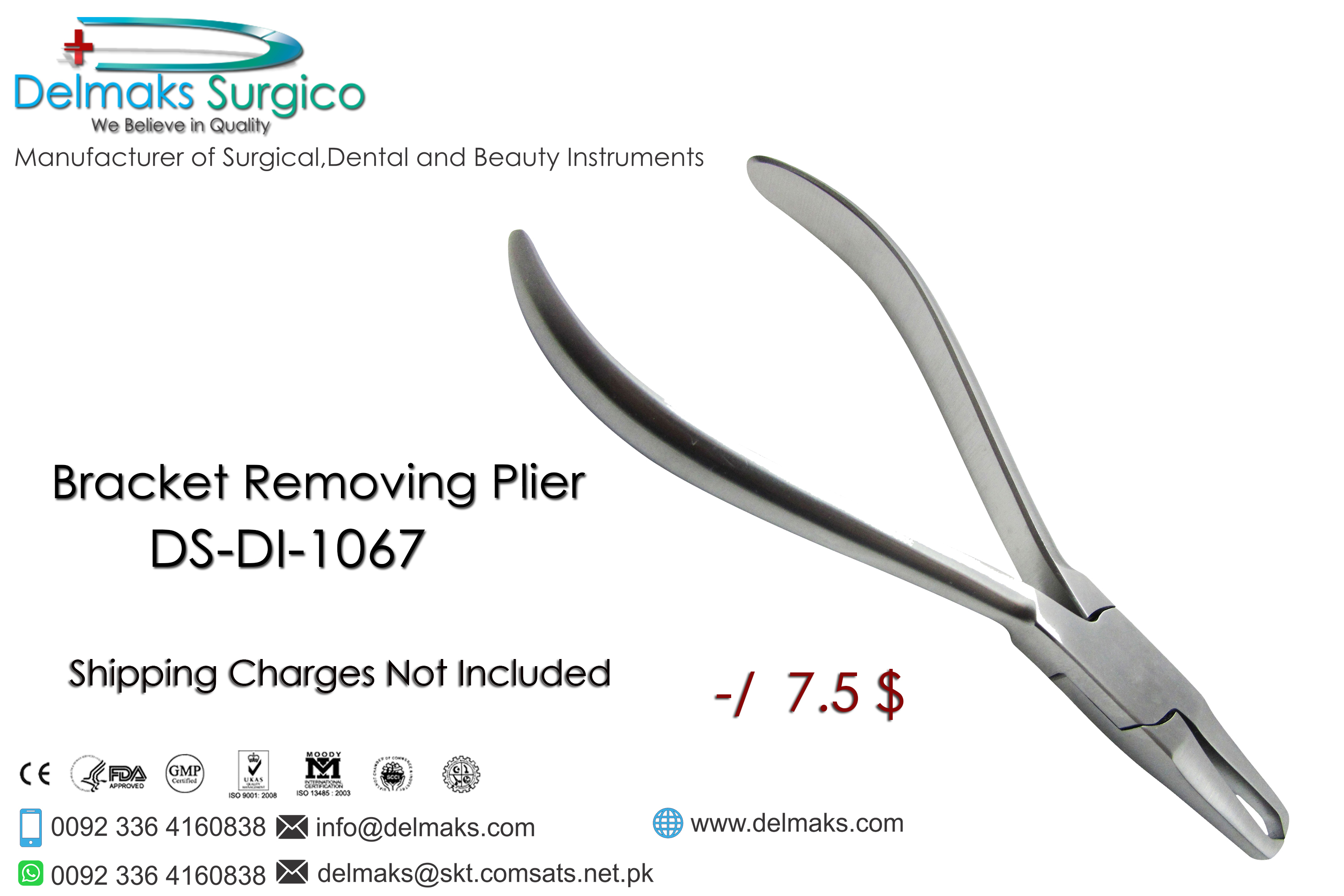 Bracket Removing Plier(TC)-Orhtodontic Pliers-Orthodontics-Dental Instruments-Delmaks Surgico