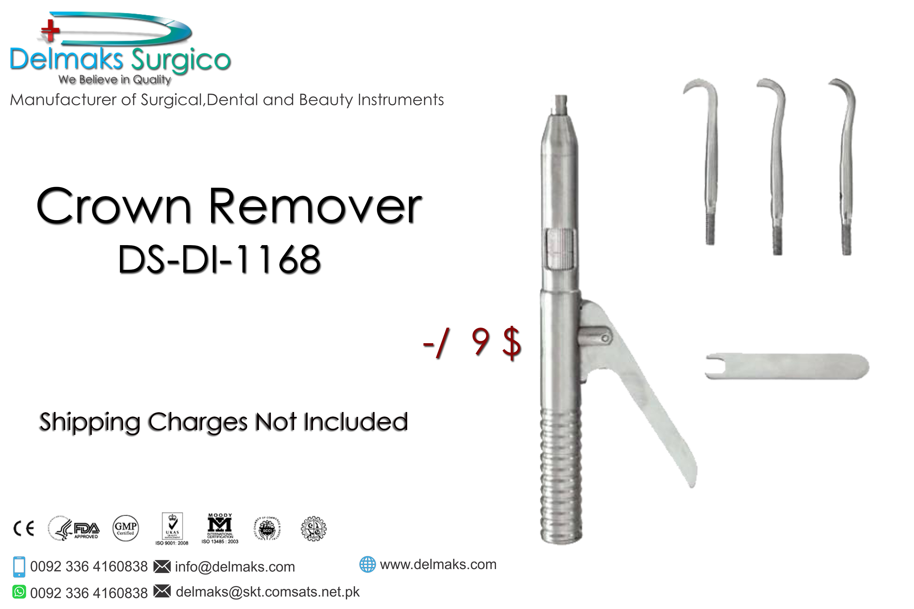 Crown Remover-Crown Instruments-Dental Instruments-Delmaks Surgico