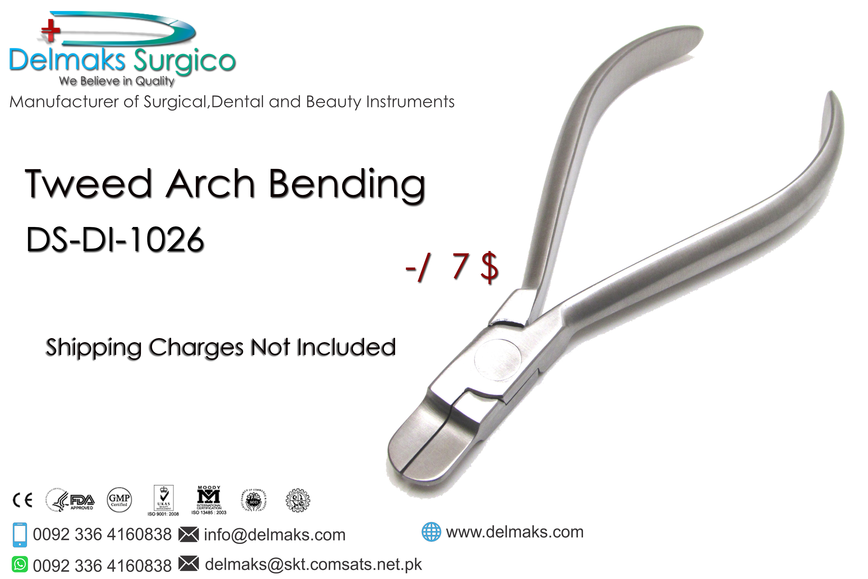 Tweed Arch Bending Plier-Orthodontic Pliers-Orthodontic Instruments-Dental Instruments-Delmaks Surgico