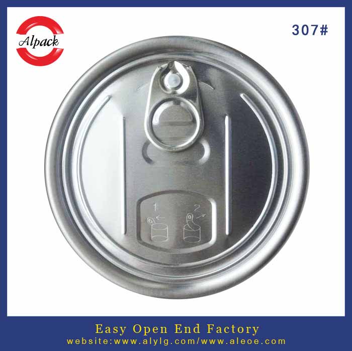 307 aluminum easy open end