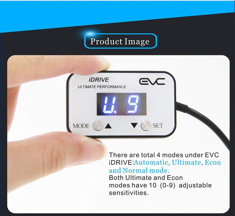 Windbooster car performance parts EVC-IDRIVE electronic throttle controller 
