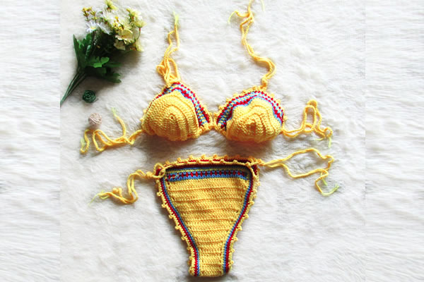 2016 New Design Ladies Sexy Crochet Bikini Handmade Swimwear