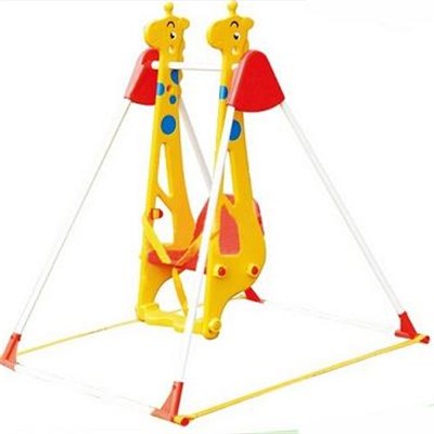 Child Indoor Plastic Giraffe Single Swing