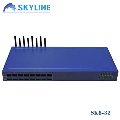 8 Ports GSM VOIP SK Gateway For Call Origination And Termination In GSM