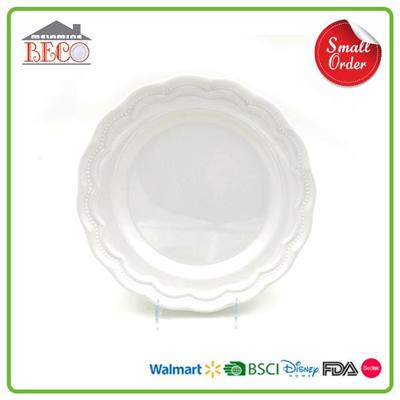 Plastic Wholesale Cheap White Plates And Melamine Rectangle Blue Decorative White Plates
