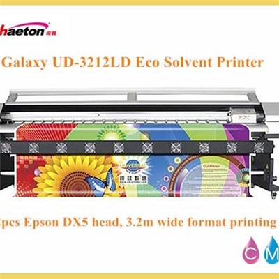 1440dpi 10 Feet Galaxy UD-3212LD Eco Solvent Printer With Two Dx5 Heads