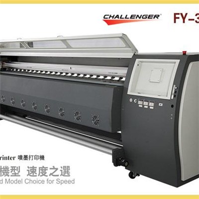 Challenger Outdoor Stikcer Printing FY-3286J With Spt 510 35pl Inkjet Printer