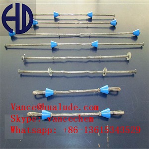 Plastic Snap Tie on Plywood Form System
