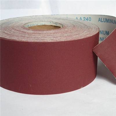 Aluminum Oxide Flexible Abrasive Cloth Rolls For Wood And Paint
