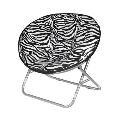 Favoroutdoor Saucer Chair With Zebra Pattern