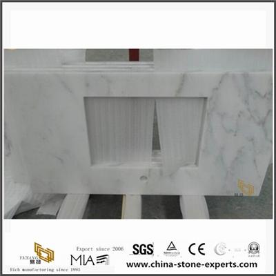 Quality Natural Oriental White Marble Vanity Tops With Sink For Kithcen And Bathroom Furniture