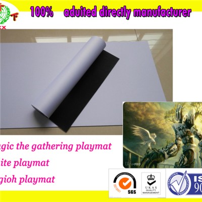 Rubber White Playmat For Sublimation