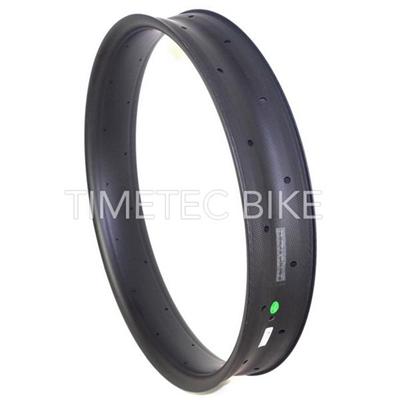 26er Snow Bike Carbon Rims∣ 100mm Width 25mm Depth ∣Tubless Compatible Clincher∣680g∣Double Wall∣OEM Custom Decal And Painting Fatbike Rims