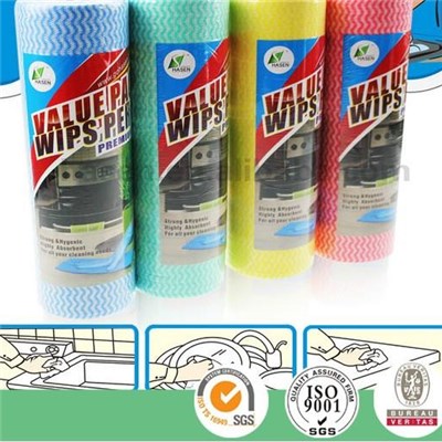 Nonwoven Wipe Cloth For Cleaning House And Wash Car And Brushing Shoes