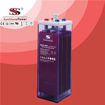 2V 1000AH OPS OpzS Tubular Flooded Lead Acid Maintenance Free Rechargeable Deep Cycle Solar Battery