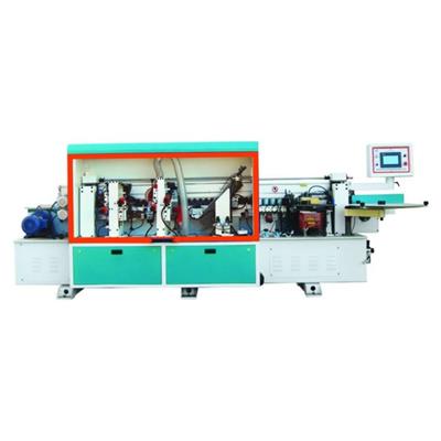 Through Feed Flat Wood Veneer Cabinet Side Machinery Edge Bander Banding Machine