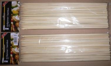 Heat Resistant Disposable Eco-Friendly BBQ 30cm Bamboo Skewer