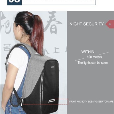 Anti-Theft Urban Safe Bag PU Leather Theft Proof Backpack Waterproof Business Backpack Laptop Bag For Man And Woman