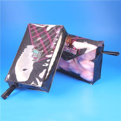 Clear Pvc Cosmetic Waterproof Makeup Plastic Bag With Snap